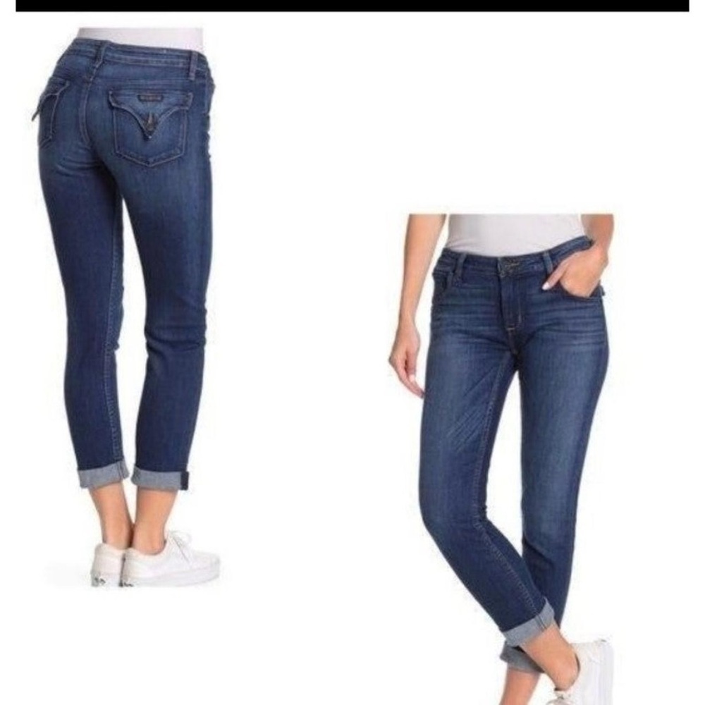 Hudson Bacara crop straight cuff denim jeans Sz 27